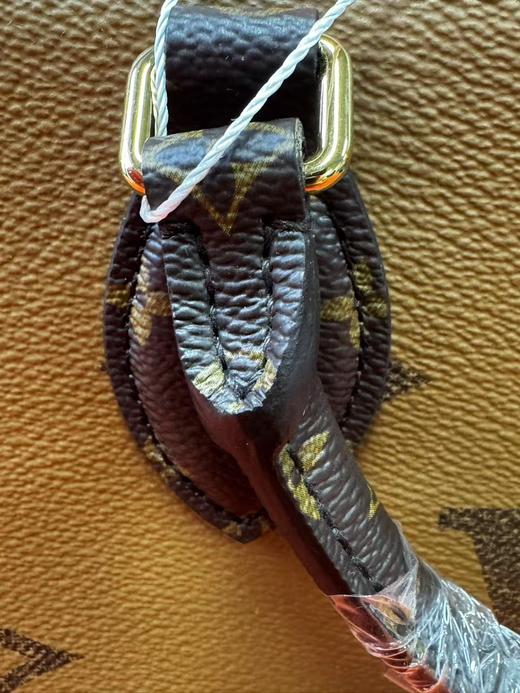 LOUIS VUITTON ONTHEGO 经典老花 帆布涂层 托特包Tote包购物袋手提单肩包 迷你 女款 棕色/焦糖色拼色 商品图7