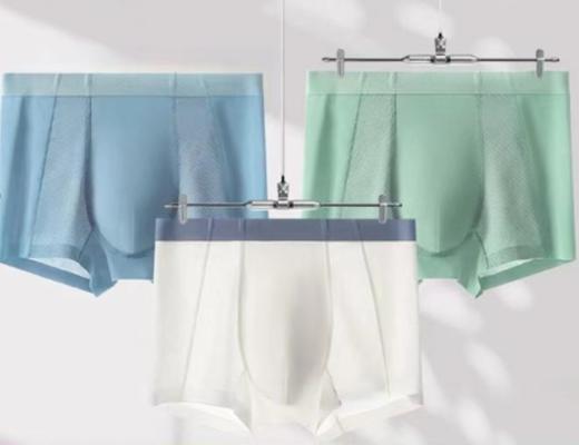 （59/3条）【社群供M】夏季轻薄空调男士内裤无痕冰丝平角短款（下单后7天内发货） 商品图0