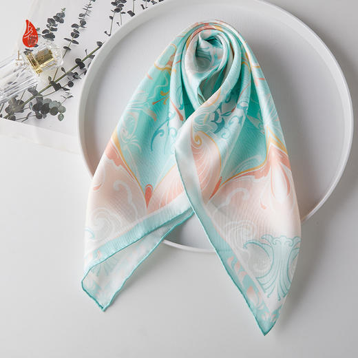 SAINTJOY/上久楷礼盒  清荷静涟  宋锦香囊SPS24J09 真丝方巾FJS24054 商品图5