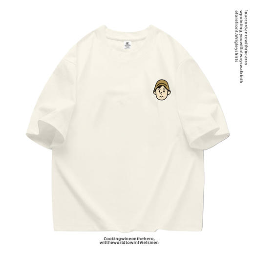 【GZ】无忧购“清仓大促”白色纯棉圆领短袖T恤宽松半袖印花休闲显瘦上衣卡通款（截单后3-5天发货） 商品图4