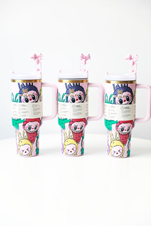 太可爱噜，限定粉保温杯。1180ml大礼盒+收纳袋+固定吸管C070368 商品图2