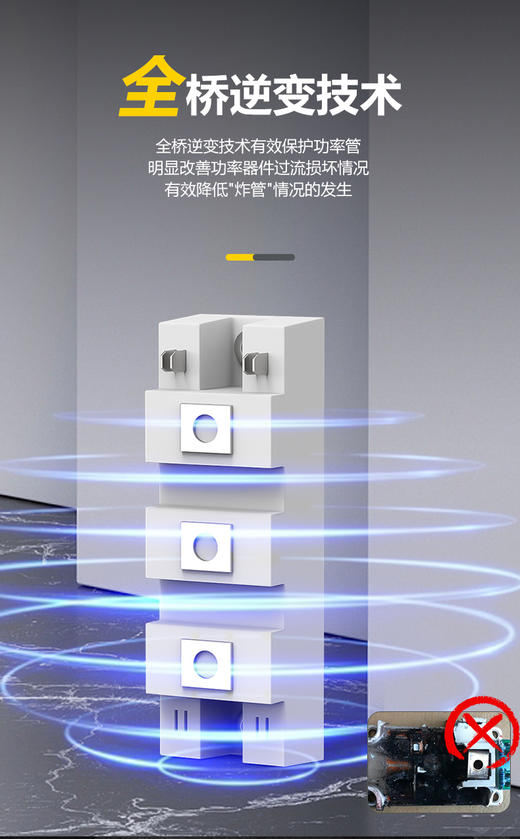 沪工ZX7-500WE电焊机380v重工业级逆变直流两用不锈钢焊机5.0mm连续焊 商品图2