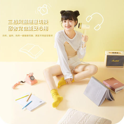 松下（Panasonic）电吹风机大功率高速大风力速干家用负离子护发不伤发筒WNE5H便携 EH-WNE5H_qb 商品图7