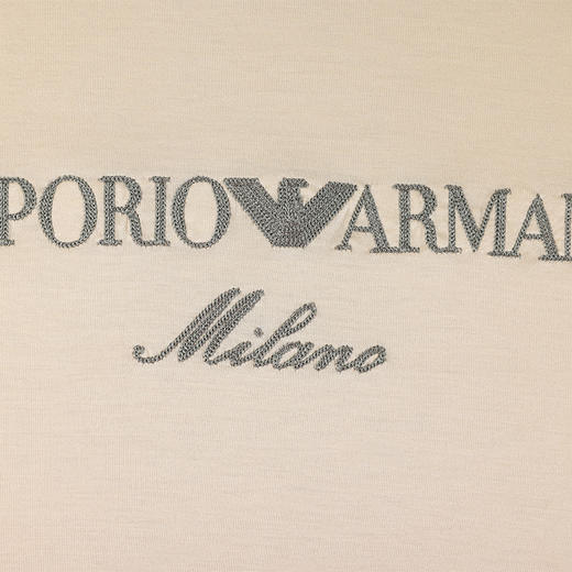 【超惠秒】Emporio Armani 男士莱赛尔棉薄款舒适百搭刺绣短袖T恤12370 商品图7