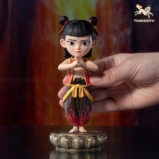 铜师傅《哪吒之魔童闹海》正版授权 灵珠版哪吒 潮玩铜摆件周边 商品图4