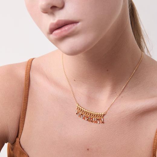 订购6周到｜Joidart-AUBE-金色 彩色珐琅 流苏 项链［西班牙设计师］ 商品图2