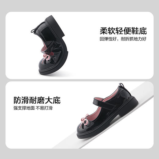 笛莎Deesha 女童童鞋2025秋新款浅口低帮皮鞋 商品图3