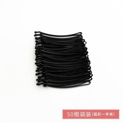 黑色一字夹发夹韩国成人波浪夹小黑卡子头饰钢夹少女边夹发卡发饰  1件 商品图7