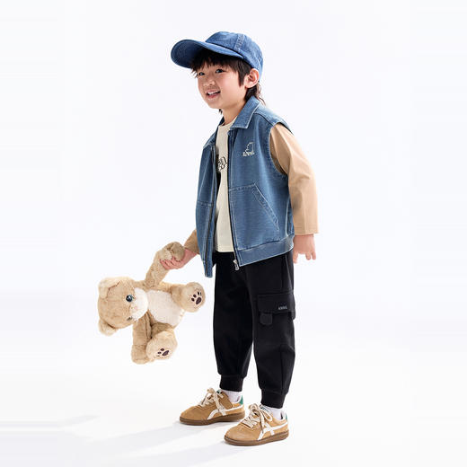 【实体店同款】男童翻领针织马夹秋季新款安奈儿童装XB532111 商品图5