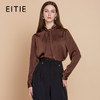 【缎面衬衫上衣】EITIE爱特爱气质优雅通勤立领显瘦2025秋季新款C2513814 商品缩略图0