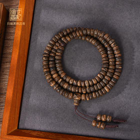 天然芽庄红土沉香桶珠 沉水级 6.6mm 18.8克 SP11751