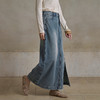 【林栖设计小店】【牛仔系列】九分牛仔裤复古休闲开衩个性2025秋季新款裤裙女1953071 商品缩略图0