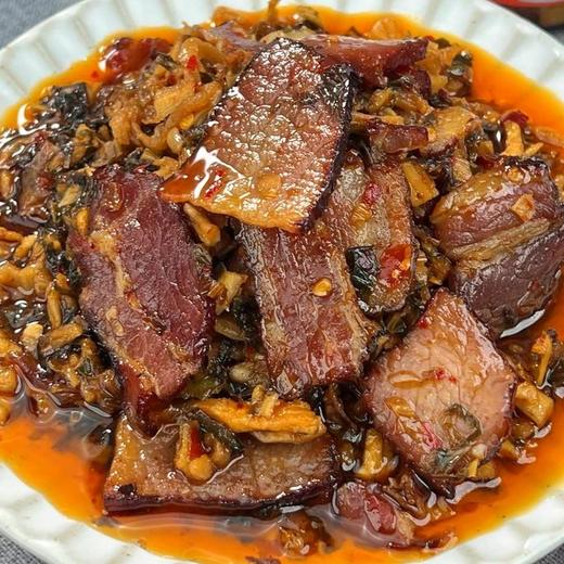 【秒杀】屋头· 腊肉外婆菜218g/瓶*2瓶（瘦肉） 商品图2