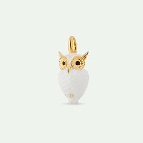 在途4周到｜Les Nereides-White owl charm-巫师猫头鹰 吊坠［法国设计师］