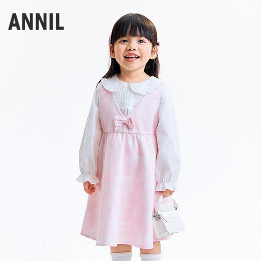 【实体店同款】女童无袖连衣裙秋季新款安奈儿童装XG533200 商品图0