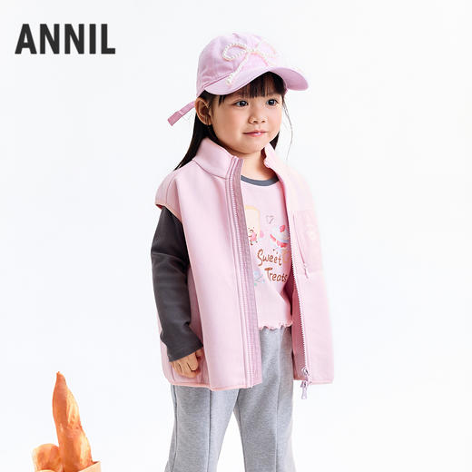 【实体店同款】男女童针织马夹秋季新款安奈儿童装XM532139 商品图2