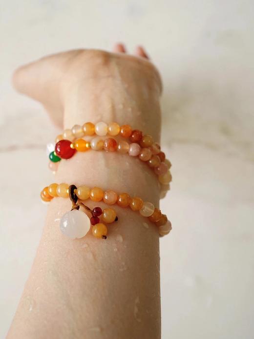 天然金丝玉多圈手串 贼显白的蜜糖配色 商品图2