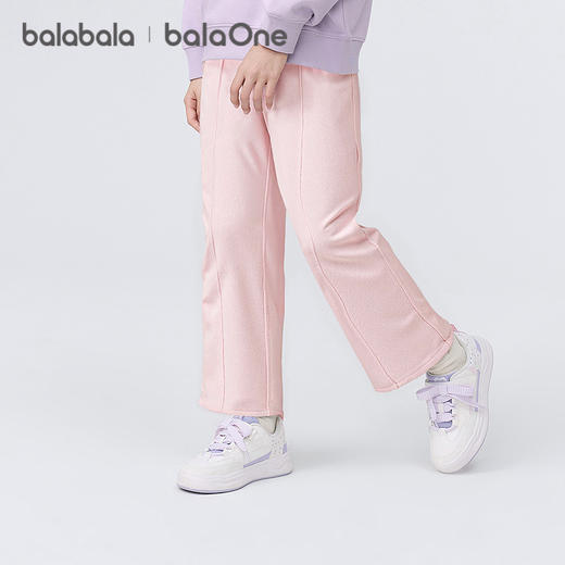 巴拉巴拉balaOne童装儿童裤子女童长裤2025秋新款直筒裤甜美时尚 商品图0