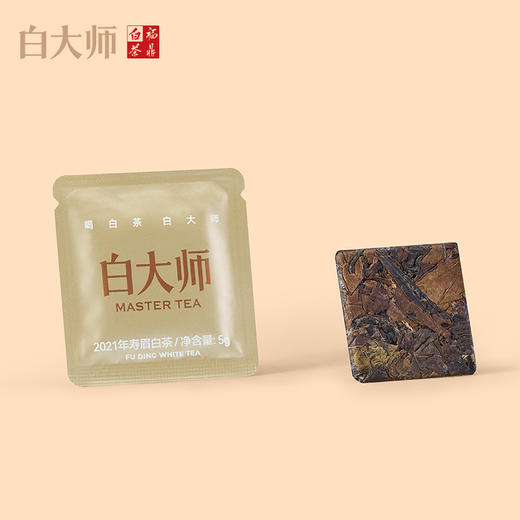 白大师白茶茶叶礼盒福鼎白茶正品2021年寿眉白茶饼干茶老白茶210g 商品图4