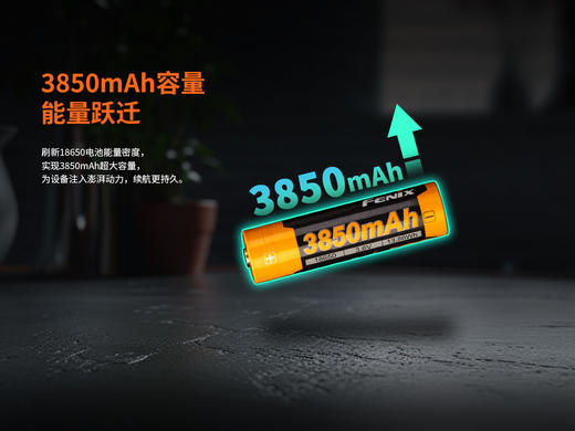 Fenix菲尼克斯18650 3850毫安时充电锂电池USB直冲大容量电池 商品图1