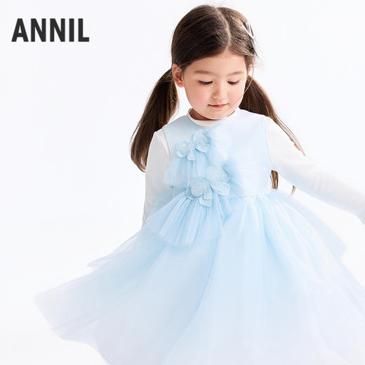 【实体店同款】女童无袖礼裙秋季新款安奈儿童装XG533196 商品图2