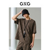 GXG男装 时尚宽松军绿色肌理面料男士短袖T恤 夏季热卖G24X442062 商品缩略图3