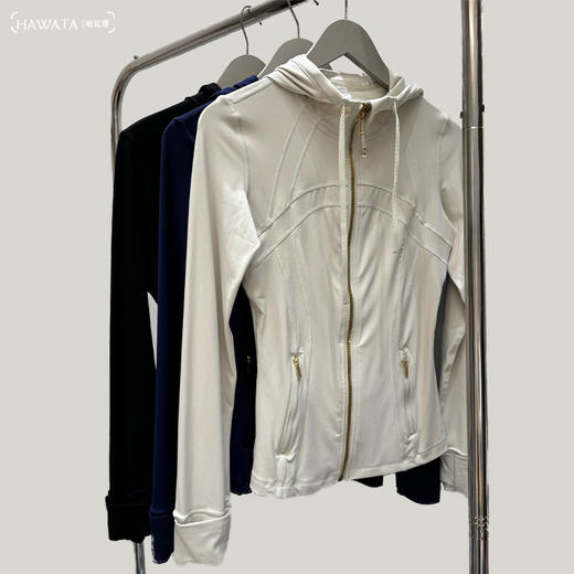哈瓦塔流金一线(带帽)瑜伽运动限定版外套H350143 商品图1