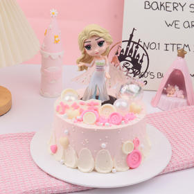 【冰雪公主梦幻蛋糕】 女孩生日蛋糕，送给小朋友一个公主梦~（深圳幸福西饼私人定制）