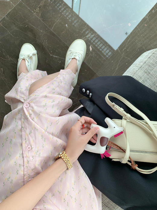 <曾小咸推荐>【花季少女】系扣碎花长裙 商品图7