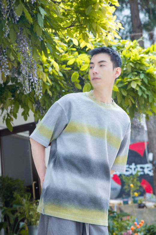 W522512344撞色晕染短袖T恤 商品图3