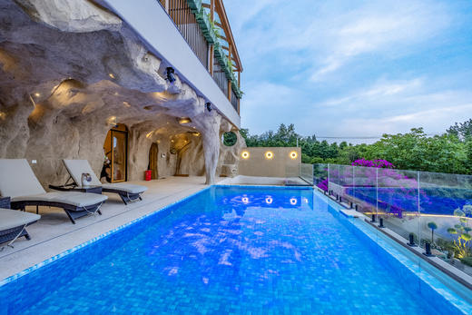 【青城山·573号院】9房泳池/温泉私汤院子，洞穴风，都江堰赵公山，萤火虫，团建优选，临溪玩水lmhy 商品图3