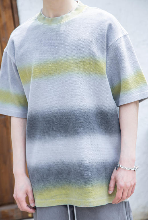 W522512344撞色晕染短袖T恤 商品图1