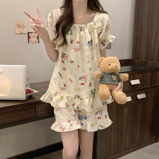 【GZ】无忧购云朵棉可拆卸胸垫睡衣家居服两件套6978（截单后3-5天发货) 商品图4