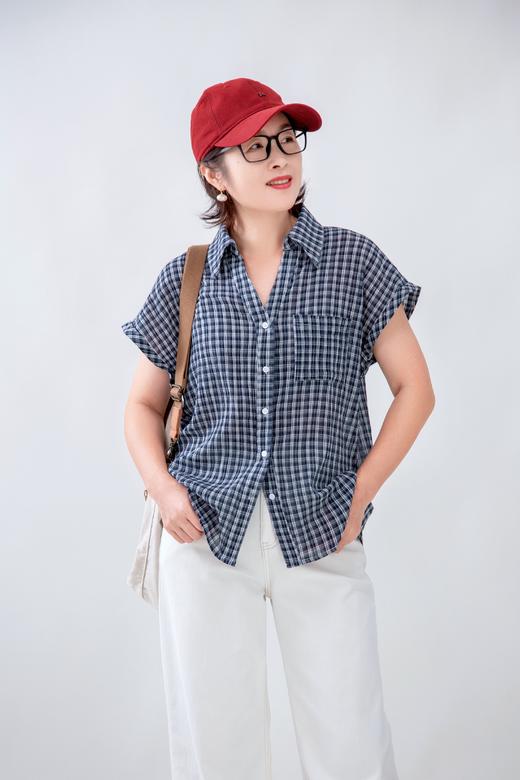 小格子短袖衬衫 商品图1