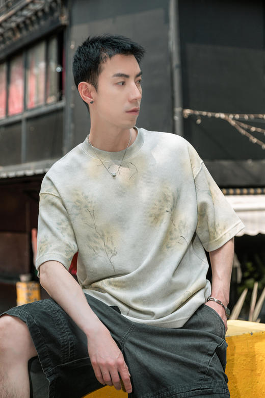 W522512343手绘设计感短袖T恤 商品图3