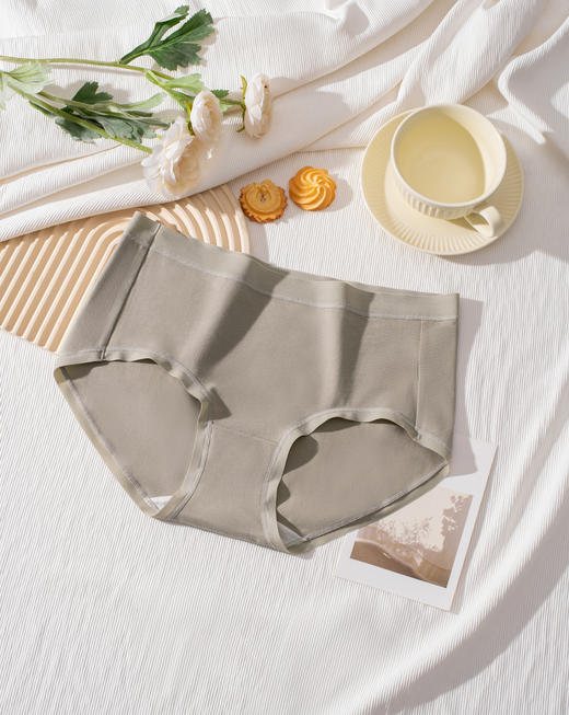 【超值三条装中腰棉氨】SCHIESSER德国舒雅女士86.7%棉+13.3%氨纶平角小裤3条装30/26587T 商品图1