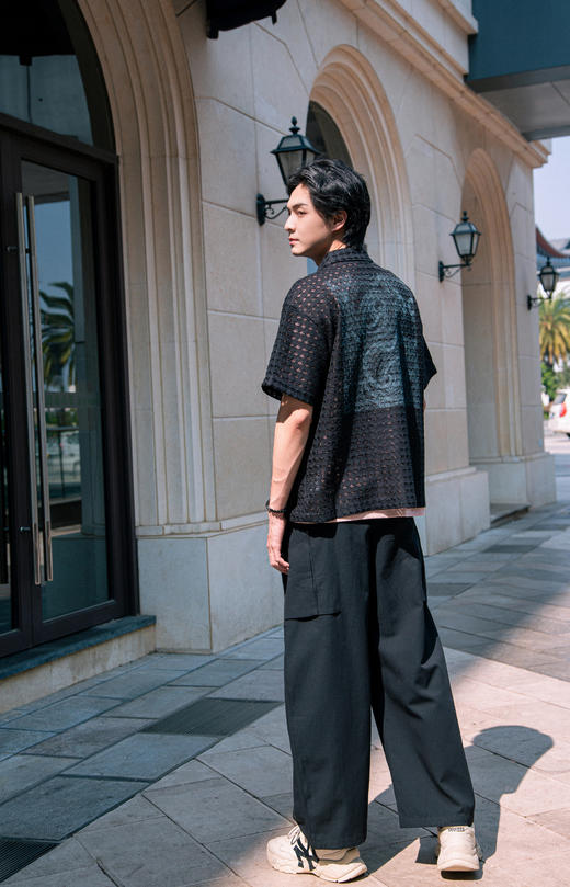 S525425426镂空针织衬衫外套 商品图3