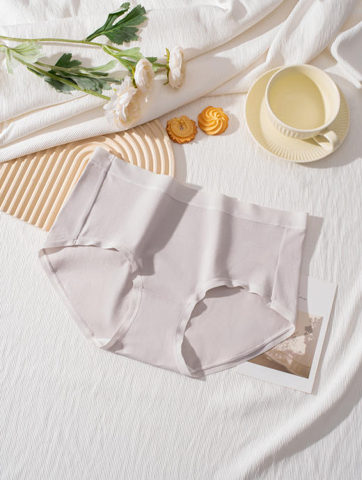 【超值三条装中腰棉氨】SCHIESSER德国舒雅女士86.7%棉+13.3%氨纶平角小裤3条装30/26587T 商品图3