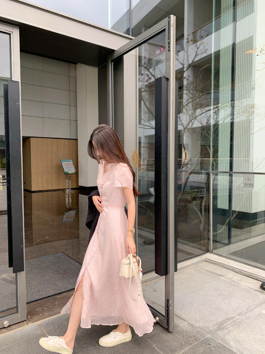 <曾小咸推荐>【花季少女】系扣碎花长裙 商品图6