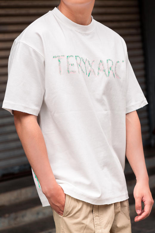 522512375撞色纹样短袖T恤 商品图1