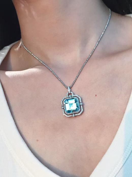 12克拉海蓝宝吊坠 商品图3