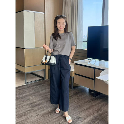 2507116    max圆领 中袖T恤，长绒棉 商品图4