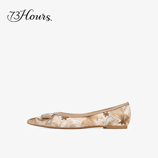 【2F】73Hours女鞋柔软时分2025秋新品尖头平底纯色浅口单鞋 商品图1