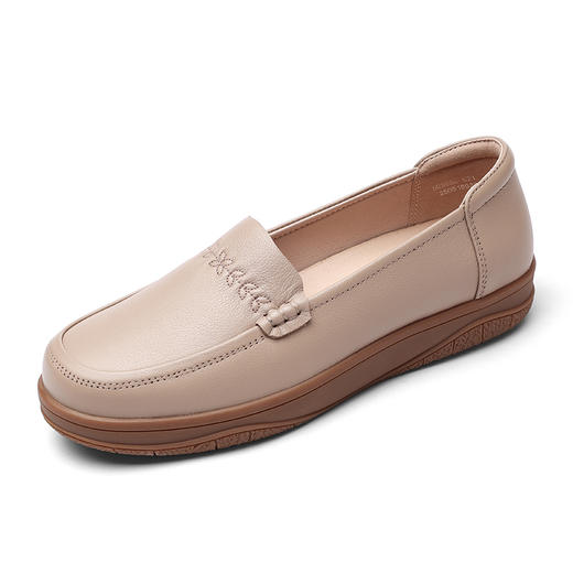 信诺真皮妈妈鞋2025新款夏季中老年舒适不累脚单鞋软底大码皮鞋女5Q3066-N21 商品图4