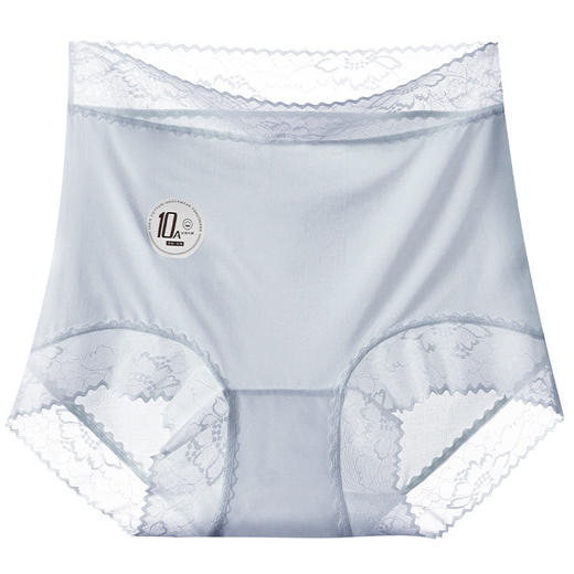 超薄10A抑jun无痕冰丝高腰轻收腹内裤女包臀大码内裤聚乳酸裆蕾丝 商品图6