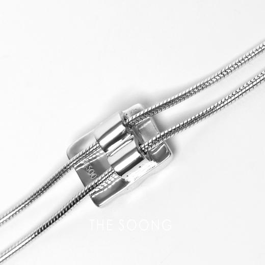 THESOONG|极简纯手工打磨光滑细腻流线感吊坠项链HWZB7308 商品图3
