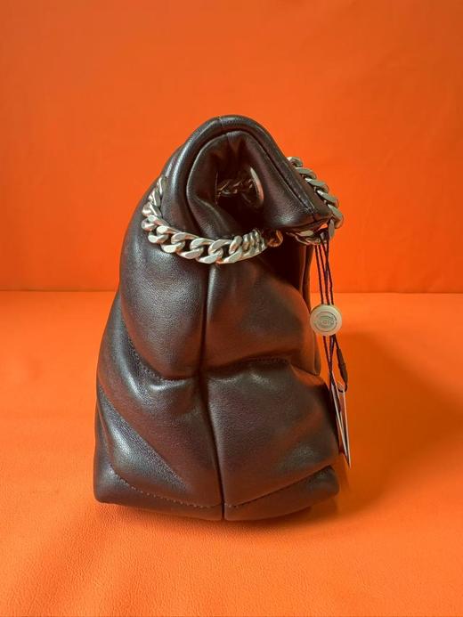 SAINT LAURENT圣罗兰 YSL PUFFER 银标Logo 绗缝小羊皮 云朵包枕头包手提包斜挎包单肩包 小号 女款 黑色 商品图4