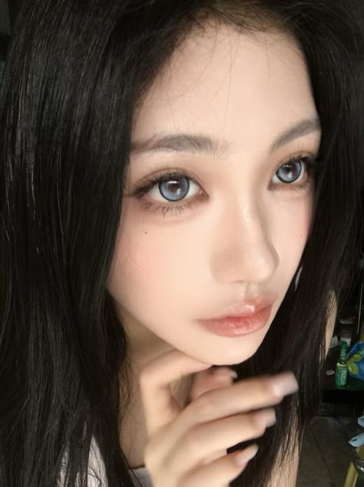 【半年抛大直径】OCEAN GIRL- 甜心喵喵蓝-14.5mm【半年抛0-800度 无525/575 】 商品图5