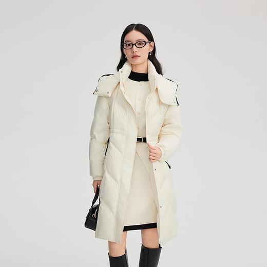 艾莱依 女撞色拼接长款羽绒服 6024701231 商品图3