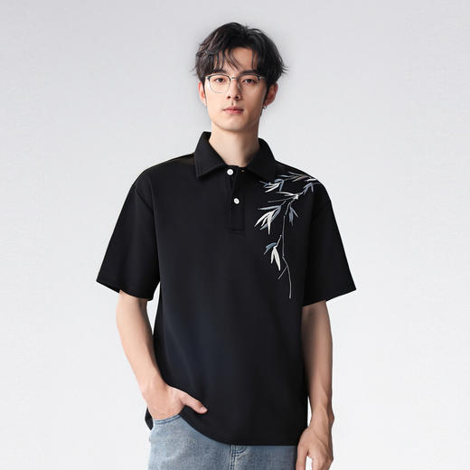 【透气百搭】圣得西2025夏季新款国风POLO衫短袖不易变形男士T恤 商品图3